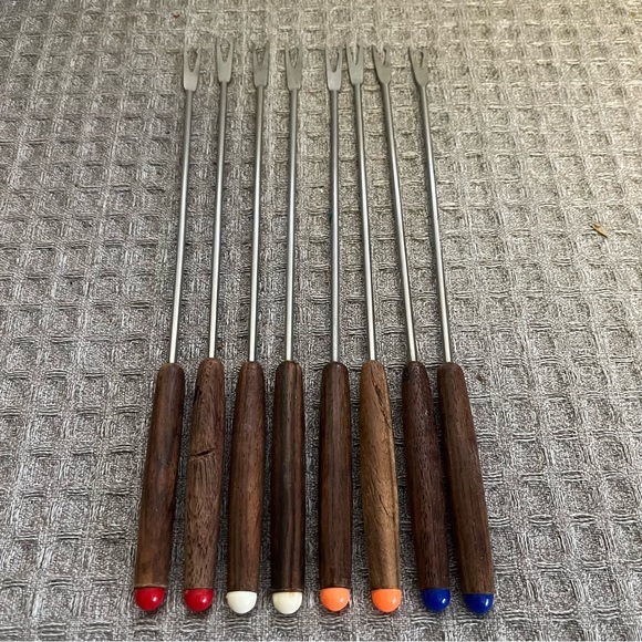 Dining Vintage Mid Century Mcm Fondue Forks Horderves Utensils Poshmark
